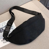 Canvas Shoulder Travel Motorcycle Bag Waist Bag Ladies Men Outdoor Fanny Pack