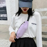 Solid Travel Bag Chest Pack Money Waist Bag