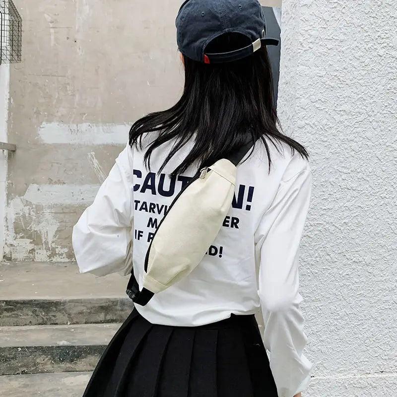 Solid Travel Bag Chest Pack Money Waist Bag