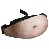 Funny Pop Dad Bod Money Belt Bag Men Travel Bags Flesh Creative Fanny Pack