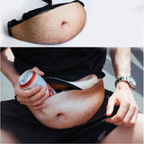 Funny Pop Dad Bod Money Belt Bag Men Travel Bags Flesh Creative Fanny Pack