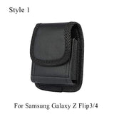 Men Belt Bag Flip Case Phone Pouch Waist Bag Oxford Cloth Pouch