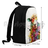 Sheep Watercolor Outdoor Hiking Backpack