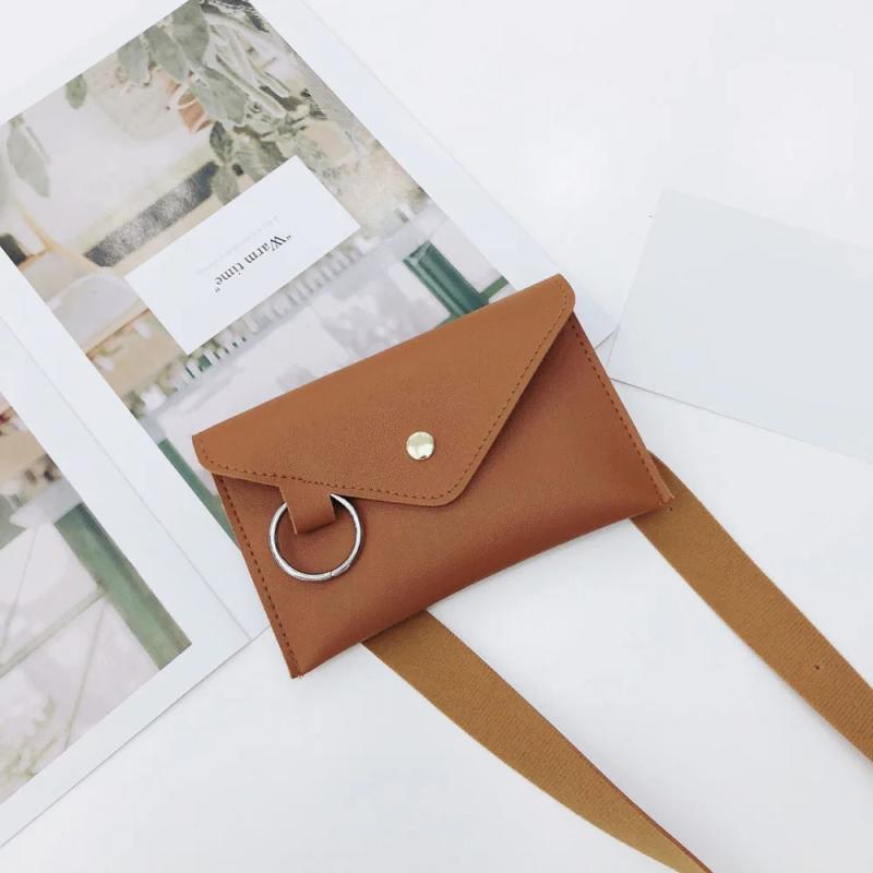Leather Multi-function Waist Bag for Girls Ladies