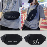 Canvas Waist Bag Men Women Shoulder Messenger and Phone Holder