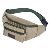 Men Casual Durable Fanny Waist Pack Male Waist Bags Belt Canvas Hip Bum