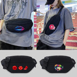 Outdoor Sports Fanny Pack Waist Bag Running Jogging Zipper Messenger Canvas