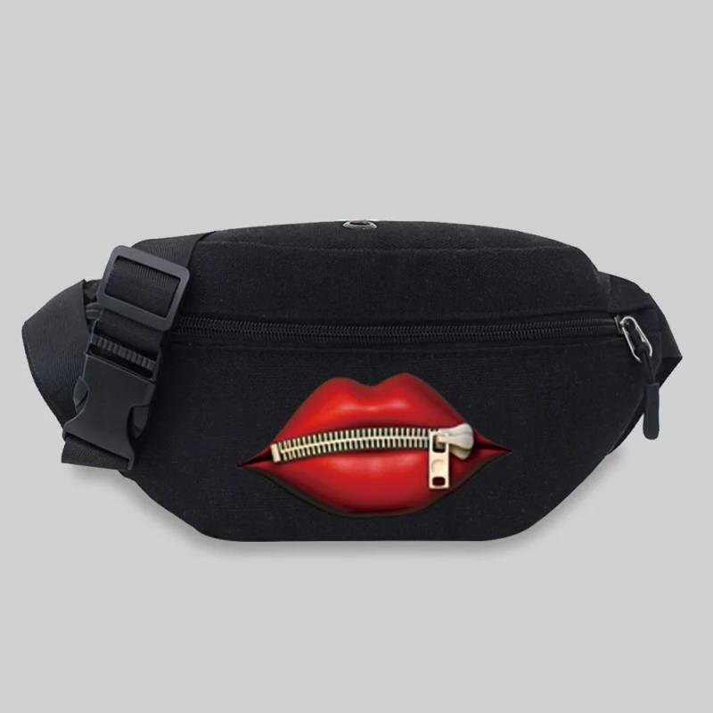 Outdoor Sports Fanny Pack Waist Bag Running Jogging Zipper Messenger Canvas