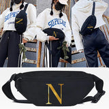 N Print Waist Bags Portable Chest Bags Crossbody Shoulder Bag