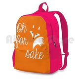 Oh For Fox Sake Outdoor Hiking Backpack Waterproof Camping Travel