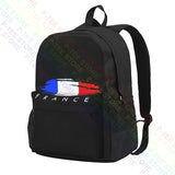 French Team Soccer Jersey Backpack School Large Capacity