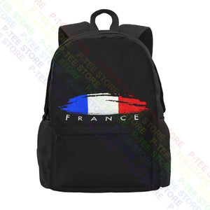 French Team Soccer Jersey Backpack School Large Capacity