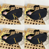 Waist Bag Mini Storage Crossbody Shoulder Pack 26 Letter Print