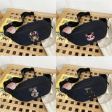 Samurai Print Chest Backpack Waist Bag for Men