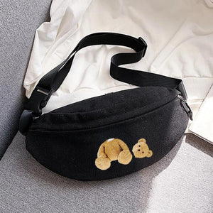Bear Print Outdoor Sports Waist Bag for Men and Women