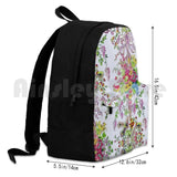 Marie Antoinette Outdoor Hiking Backpack Baroque Bedroom Feathers Floral Flowers