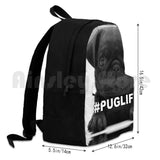 Puglife Outdoor Hiking Backpack Waterproof Camping Travel Thuglife Pug