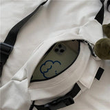 New hotstacy Ladies Chest Bag Canvas Single Shoulder Waist Bag