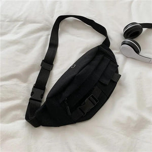 New hotstacy Ladies Chest Bag Canvas Single Shoulder Waist Bag