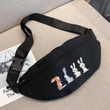 Waist Packs for Men Crossbody Bag Cartoon Printing Mini Bag Gym Sports Youth Bag