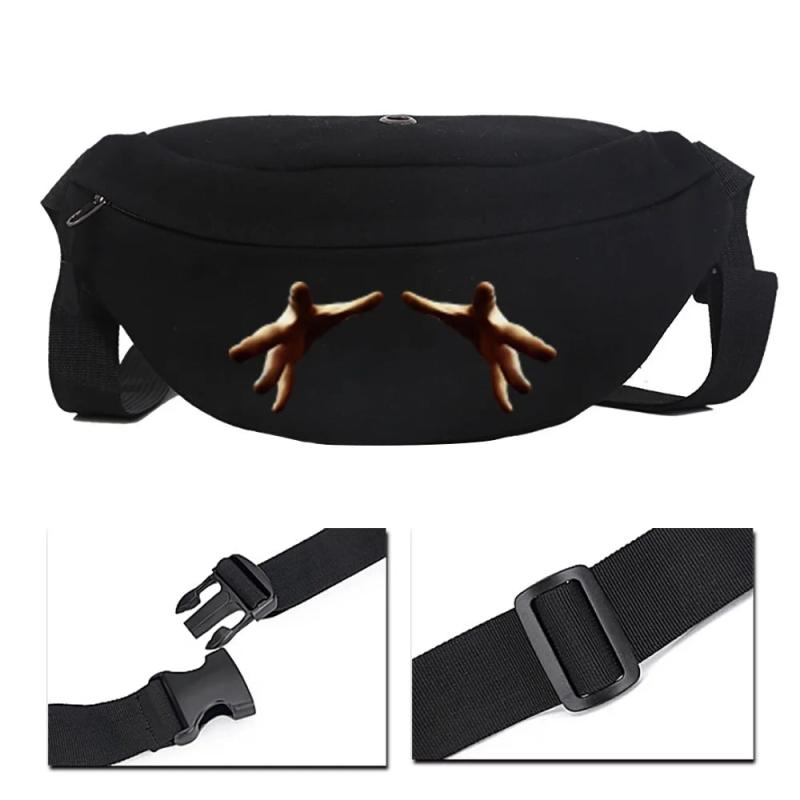 Unisex Waist Bag Outdoor Sports Multifunctional Storage Gym Bag Shoulder Bag