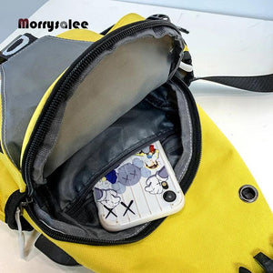 Waterproof Oxford Sling Rucksack Backpack Knapsack School Travel Men Shoulder Cr