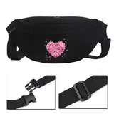 Love Pattern Printing Men Waist Bag Outdoor Sports Shoulder Bag Cycling Bag