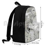 Marble Gray Silver Outdoor Hiking Backpack Riding Climbing Sports Bag
