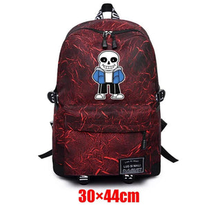 Undertale Fabric Backpack Teen Schoolbag Casual Travel Laptop Bag