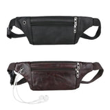 Men Leather Belt Pouch Fanny Pack Waist Purse Clutch Bag
