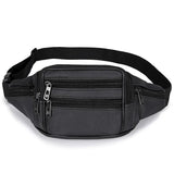 Men's Leather Crossbody Anti-theft Waist Bag