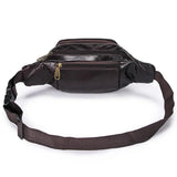 Men's Leather Crossbody Anti-theft Waist Bag