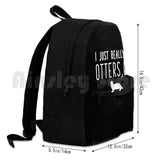Funny Otters Lover Outdoor Hiking Backpack