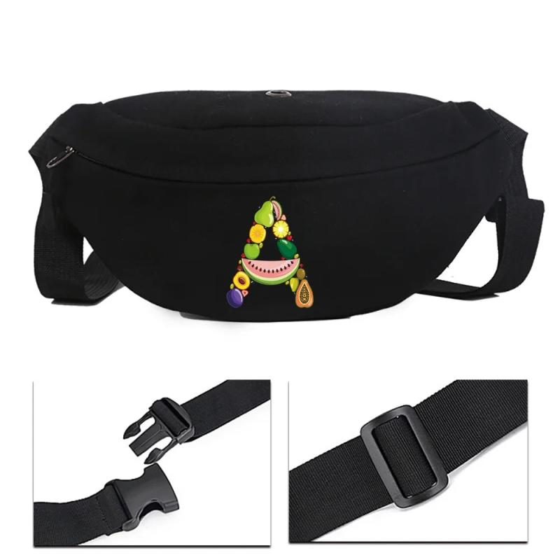 Fruit Printed Crossbody Bag Multifunctional Chest Waist Bag