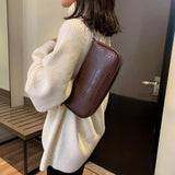 Crocodile One Shoulder Light Handbag