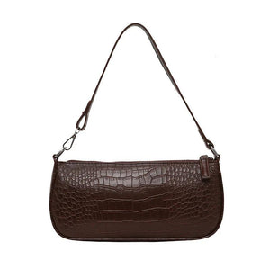 Crocodile One Shoulder Light Handbag