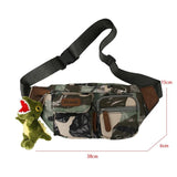 Camouflage Canvas Waist Bag Unisex Belt Fanny Pack