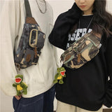 Camouflage Canvas Waist Bag Unisex Belt Fanny Pack