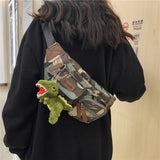 Camouflage Canvas Waist Bag Unisex Belt Fanny Pack