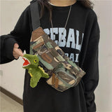 Camouflage Canvas Waist Bag Unisex Belt Fanny Pack