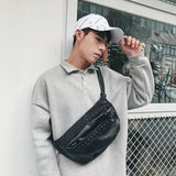 Men's Rivet Chest Bag All Matching Style Backpack