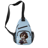 Demon Slayer Chest Bags Oxford Waterproof Travel Bags 3D Print Shoulder Bags