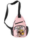 Demon Slayer Chest Bags Oxford Waterproof Travel Bags 3D Print Shoulder Bags