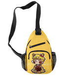 Demon Slayer Chest Bags Oxford Waterproof Travel Bags 3D Print Shoulder Bags