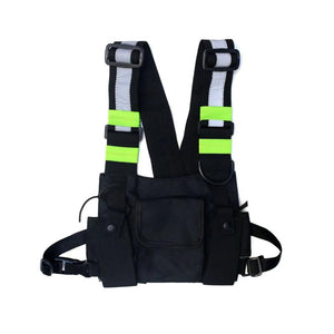 Tactical Shoulder Bags Chest Rig Hip Hop Streetwear Waist Packs Waistcoat