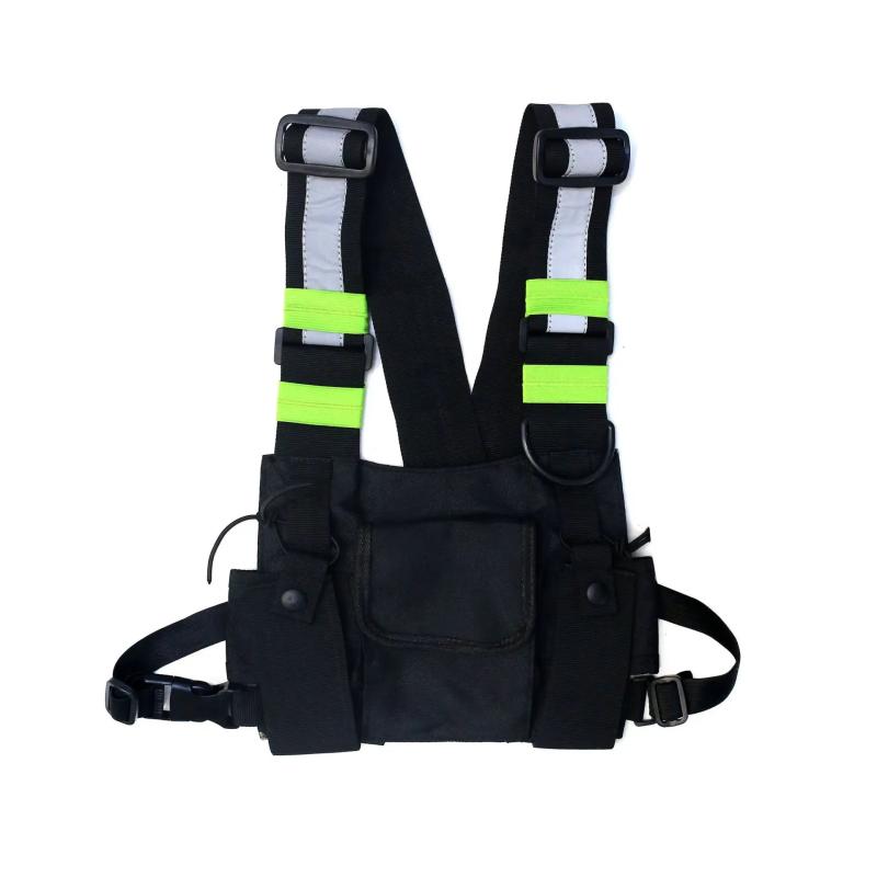 Tactical Shoulder Bags Chest Rig Hip Hop Streetwear Waist Packs Waistcoat