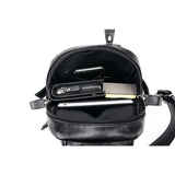 Men's High Style PU Leather Chest Bag Solid Shoulder Bag