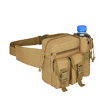 Tactical Waist Pack with Water Bottle Holder Waterproof 800D Belt Bum Bag