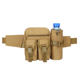Tactical Waist Pack with Water Bottle Holder Waterproof 800D Belt Bum Bag