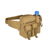 Tactical Waist Pack with Water Bottle Holder Waterproof 800D Belt Bum Bag